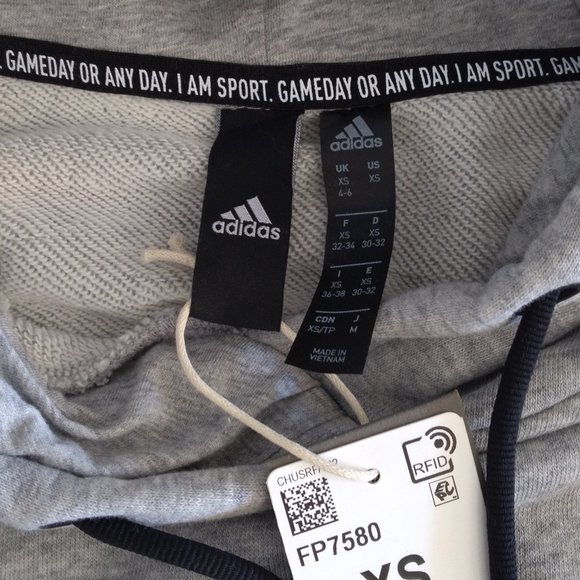 🆕adidas Originals Women's W Bos Long Hd, XS, MD -Medium Grey Heather, Authentic - Picture 10 of 13